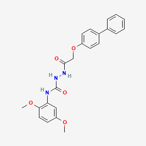 2-[(4-biphenylyloxy)acetyl]-N-(2,5-dimethoxyphenyl)hydrazinecarboxamide