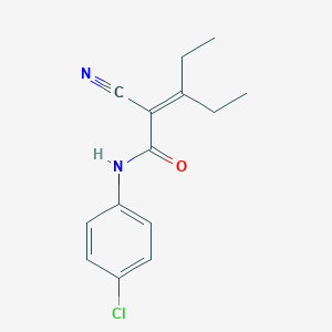N-(4-chlorophenyl)-2-cyano-3-ethylpent-2-enamide