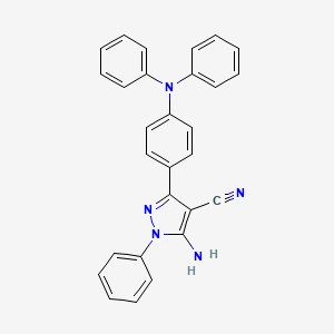 5-amino-3-[4-(diphenylamino)phenyl]-1-phenyl-1H-pyrazole-4-carbonitrile