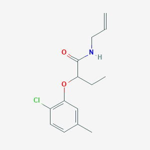 molecular formula C14H18ClNO2 B4557195 N-烯丙基-2-(2-氯-5-甲基苯氧基)丁酰胺 