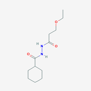 molecular formula C12H22N2O3 B4557196 N'-(3-埃ток西丙酰基)环己烷甲酰肼 