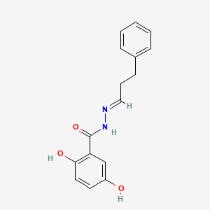 2,5-dihydroxy-N'-(3-phenylpropylidene)benzohydrazide