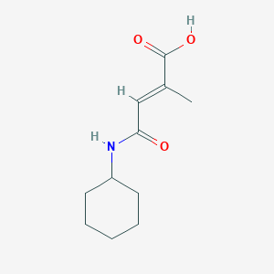 molecular formula C11H17NO3 B455731 (E)-3-Cyclohexylcarbamoyl-2-methyl-acrylic acid CAS No. 522636-30-2