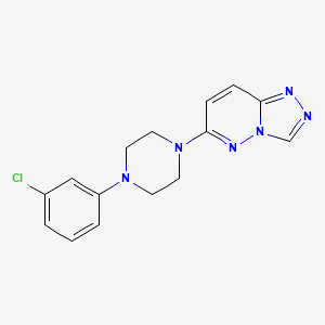 6-[4-(3-Chlorophenyl)piperazin-1-yl][1,2,4]triazolo[4,3-b]pyridazine