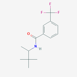 molecular formula C14H18F3NO B4557388 3-(三氟甲基)-N-(1,2,2-三甲基丙基)苯甲酰胺 