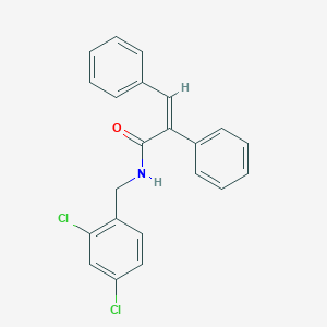 molecular formula C22H17Cl2NO B455739 N-(2,4-dichlorobenzyl)-2,3-diphenylacrylamide 