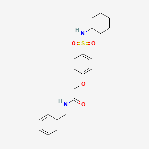 N-benzyl-2-[4-(cyclohexylsulfamoyl)phenoxy]acetamide