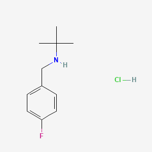 N-(4-fluorobenzyl)-2-methyl-2-propanamine hydrochloride