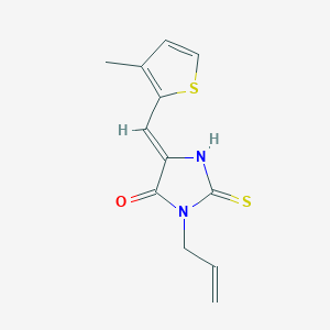 3-allyl-5-[(3-methyl-2-thienyl)methylene]-2-thioxo-4-imidazolidinone