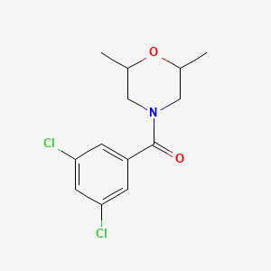 molecular formula C13H15Cl2NO2 B4557443 (3,5-DICHLOROPHENYL)(2,6-DIMETHYLMORPHOLINO)METHANONE 