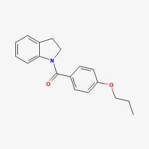 2,3-dihydro-1H-indol-1-yl(4-propoxyphenyl)methanone