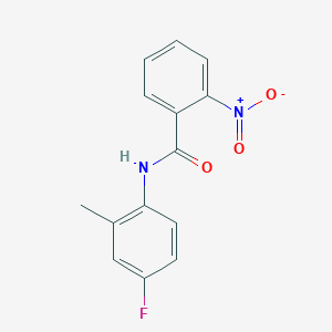 N-(4-fluoro-2-methylphenyl)-2-nitrobenzamide