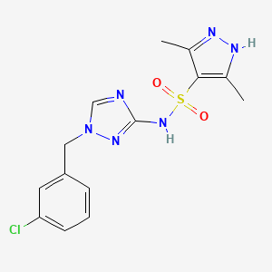 N~4~-[1-(3-CHLOROBENZYL)-1H-1,2,4-TRIAZOL-3-YL]-3,5-DIMETHYL-1H-PYRAZOLE-4-SULFONAMIDE