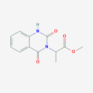 molecular formula C12H12N2O4 B4557549 2-(2,4-二氧代-1,4-二氢-3(2H)-喹唑啉基)丙酸甲酯 