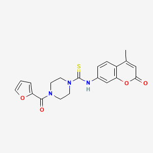 molecular formula C20H19N3O4S B4557560 4-(2-furoyl)-N-(4-methyl-2-oxo-2H-chromen-7-yl)-1-piperazinecarbothioamide 