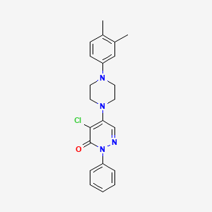 4-chloro-5-[4-(3,4-dimethylphenyl)-1-piperazinyl]-2-phenyl-3(2H)-pyridazinone