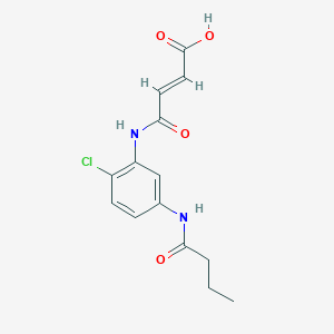 (E)-4-[5-(Butyrylamino)-2-chloroanilino]-4-oxo-2-butenoic acid