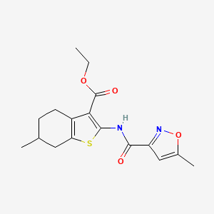 Ethyl 6-methyl-2-{[(5-methyl-1,2-oxazol-3-yl)carbonyl]amino}-4,5,6,7-tetrahydro-1-benzothiophene-3-carboxylate