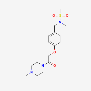 N-{4-[2-(4-ethyl-1-piperazinyl)-2-oxoethoxy]benzyl}-N-methylmethanesulfonamide