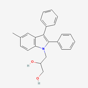 3-(5-methyl-2,3-diphenyl-1H-indol-1-yl)-1,2-propanediol