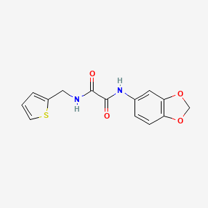 molecular formula C14H12N2O4S B4557881 N-1,3-benzodioxol-5-yl-N'-(2-thienylmethyl)ethanediamide 