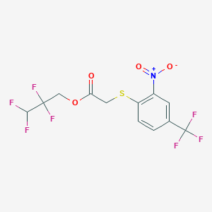 2,2,3,3-tetrafluoropropyl {[2-nitro-4-(trifluoromethyl)phenyl]thio}acetate