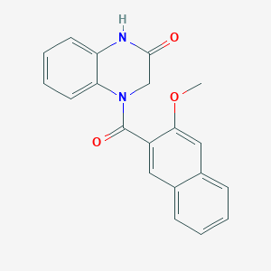 molecular formula C20H16N2O3 B4557916 4-(3-methoxy-2-naphthoyl)-3,4-dihydro-2(1H)-quinoxalinone 
