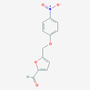 molecular formula C12H9NO5 B455793 5-(4-Nitrophenoxymethyl)furan-2-carbaldehyde CAS No. 438221-55-7
