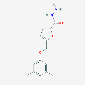 molecular formula C14H16N2O3 B455794 5-[(3,5-Dimethylphenoxy)methyl]-2-furohydrazide CAS No. 438221-61-5