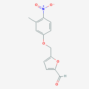 molecular formula C13H11NO5 B455798 5-[(3-Methyl-4-nitrophenoxy)methyl]furan-2-carbaldehyde CAS No. 438220-91-8