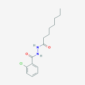 molecular formula C15H21ClN2O2 B4557983 2-氯-N'-辛酰基苯甲酰肼 