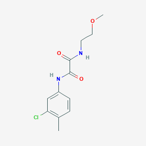 molecular formula C12H15ClN2O3 B4558006 N-(3-chloro-4-methylphenyl)-N'-(2-methoxyethyl)ethanediamide 