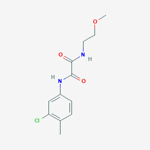 molecular formula C12H15ClN2O3 B4558006 N-(3-氯-4-甲基苯基)-N'-(2-甲氧基乙基)乙二酰胺 