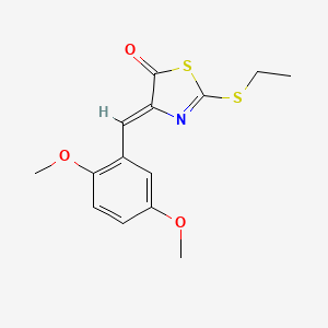 4-(2,5-dimethoxybenzylidene)-2-(ethylthio)-1,3-thiazol-5(4H)-one