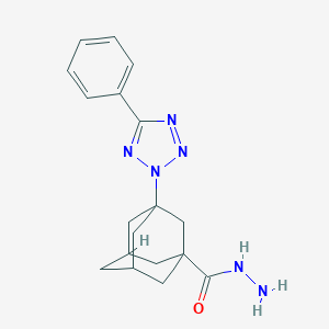 molecular formula C18H22N6O B455804 3-(5-Phenyltetrazol-2-yl)adamantane-1-carbohydrazide CAS No. 438220-62-3