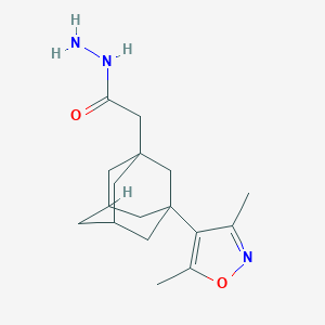 molecular formula C17H25N3O2 B455805 2-[3-(3,5-Dimethylisoxazol-4-YL)-1-adamantyl]acetohydrazide CAS No. 438220-49-6