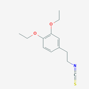 molecular formula C13H17NO2S B455807 1,2-Diethoxy-4-(2-isothiocyanatoethyl)benzene CAS No. 32265-80-8