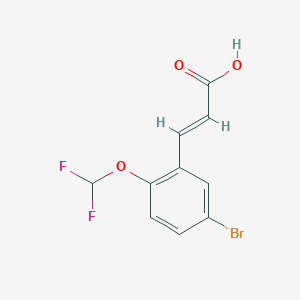 (2E)-3-[5-Bromo-2-(difluoromethoxy)phenyl]acrylic acid