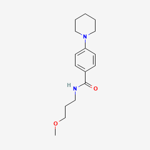 molecular formula C16H24N2O2 B4558111 N-(3-methoxypropyl)-4-(1-piperidinyl)benzamide 