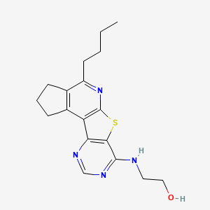 2-[(4-butyl-2,3-dihydro-1H-cyclopenta[4',5']pyrido[3',2':4,5]thieno[3,2-d]pyrimidin-7-yl)amino]ethanol