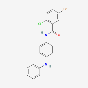 molecular formula C19H14BrClN2O B4558133 5-溴-2-氯-N-(4-苯胺基苯基)苯甲酰胺 