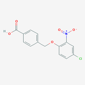 molecular formula C14H10ClNO5 B455815 4-[(4-Chloro-2-nitrophenoxy)methyl]benzoic acid CAS No. 438219-78-4
