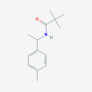 molecular formula C14H21NO B4558170 2,2-二甲基-N-[1-(4-甲基苯基)乙基]丙酰胺 