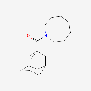 molecular formula C18H29NO B4558212 1-(1-金刚烷基羰基)偶氮烷 