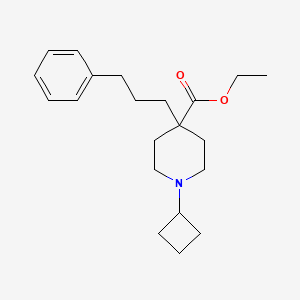molecular formula C21H31NO2 B4558229 ethyl 1-cyclobutyl-4-(3-phenylpropyl)-4-piperidinecarboxylate 