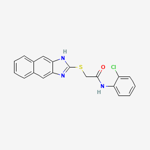 N-(2-chlorophenyl)-2-(1H-naphtho[2,3-d]imidazol-2-ylthio)acetamide