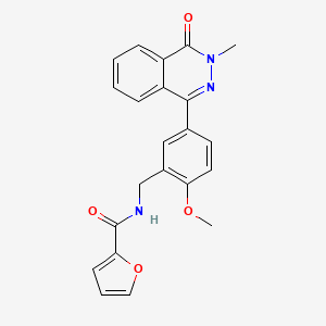 N-[2-methoxy-5-(3-methyl-4-oxo-3,4-dihydro-1-phthalazinyl)benzyl]-2-furamide