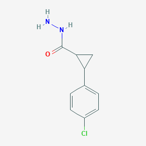 molecular formula C10H11ClN2O B455829 2-(4-Chlorophenyl)cyclopropanecarbohydrazide CAS No. 90794-53-9