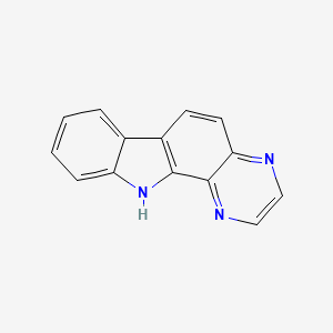 molecular formula C14H9N3 B4558301 11H-pyrazino[2,3-a]carbazole 