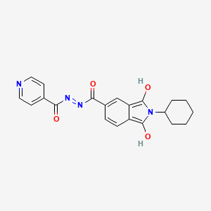 2-cyclohexyl-N'-isonicotinoyl-1,3-dioxo-5-isoindolinecarbohydrazide